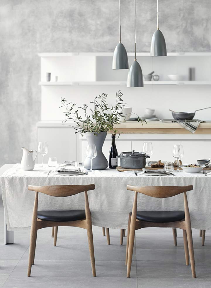 bulthaup communication table laid for dining