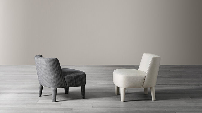 Meridiani armchairs
